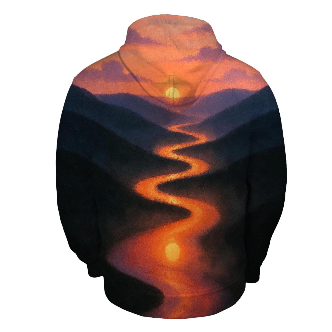 River Of Falling Suns zip-up hoodies