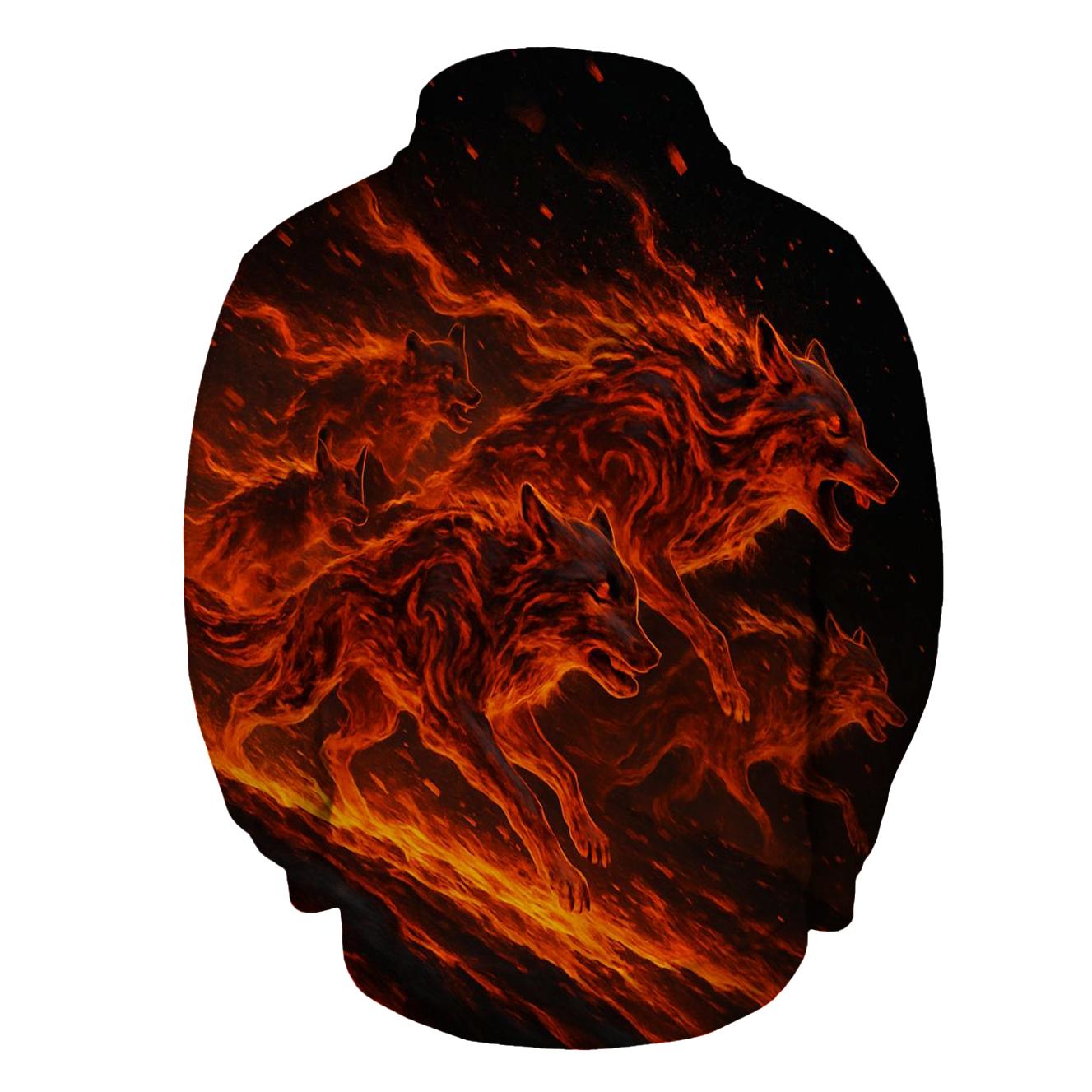 Volcanic Pack Uprising printed hoodies
