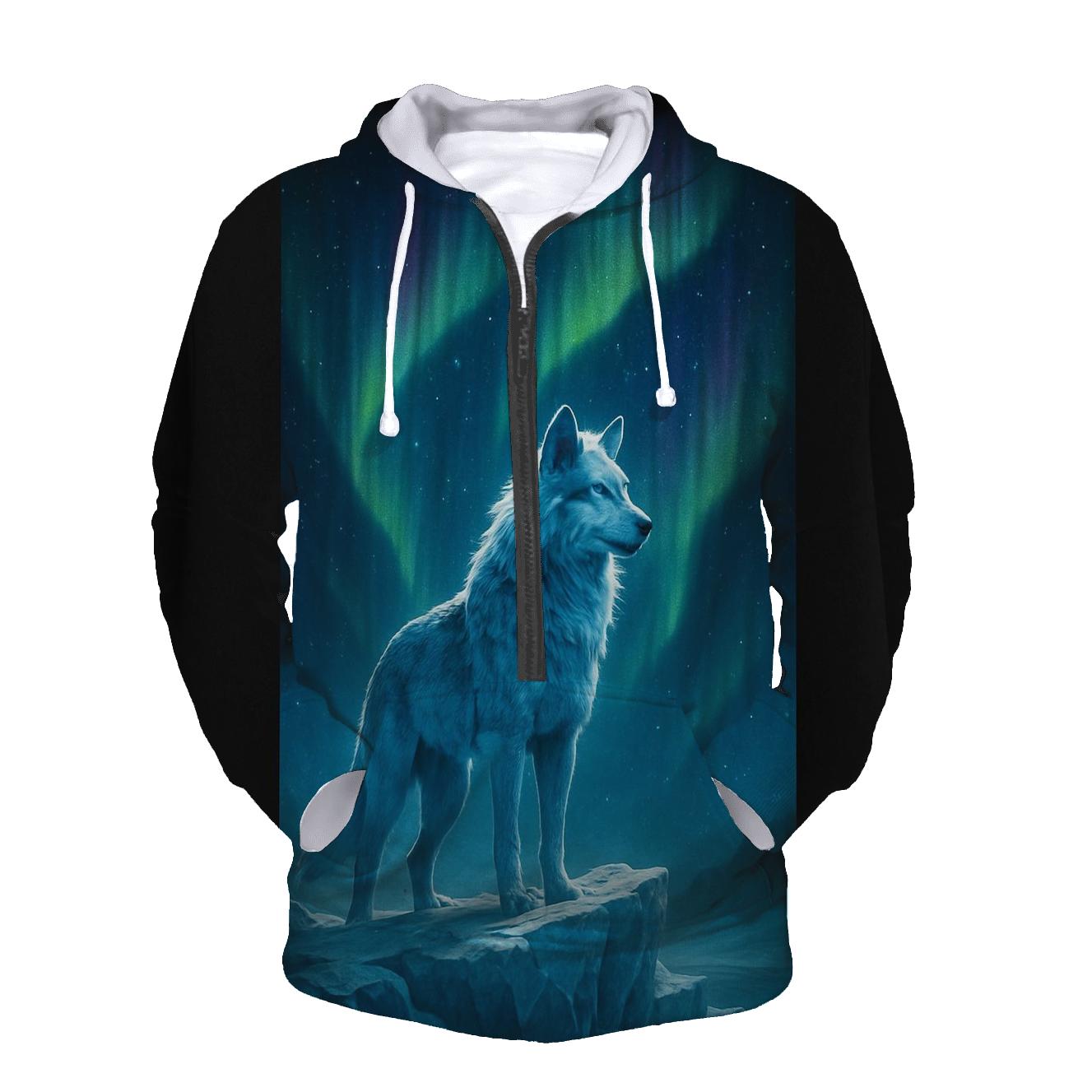Aurora Glacier Sentinel embroidered hoodies