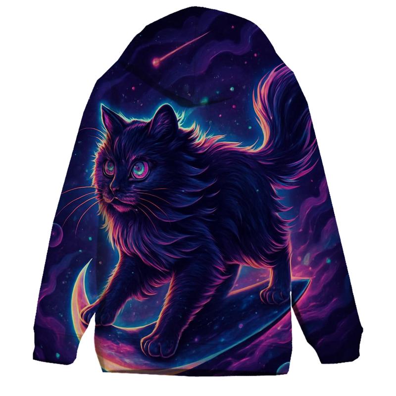 Nebula Sailor Cat pullover hoodies