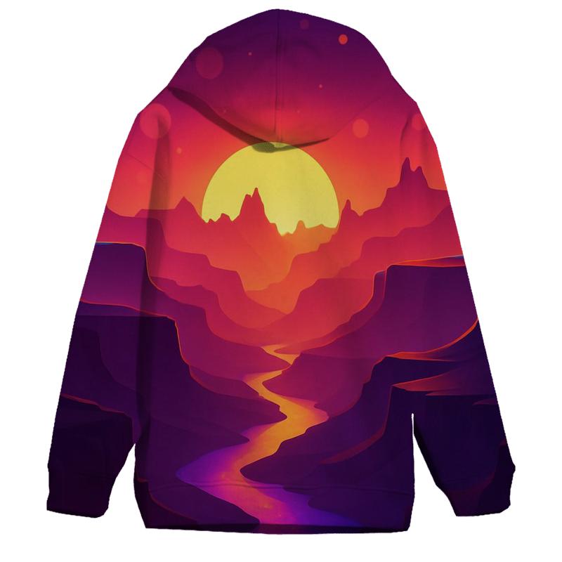 Sunset Over Neon Canyon heavyweight hoodies