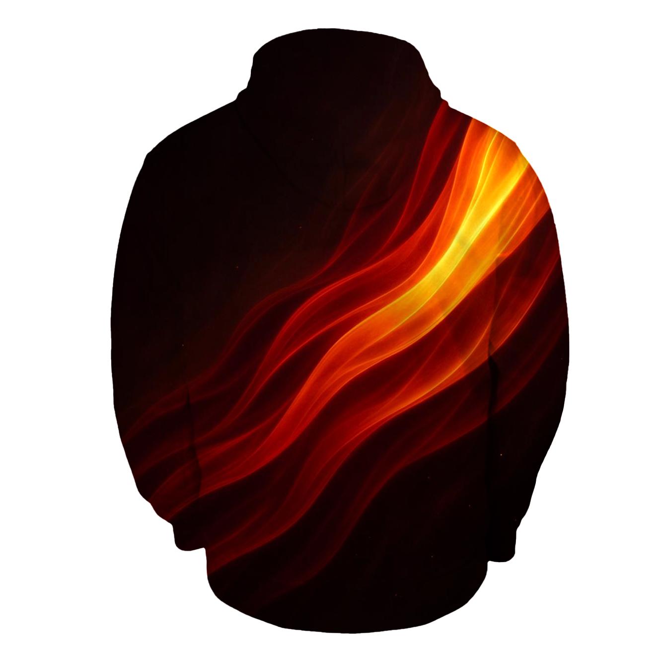 Solar Ember Waves zip-up hoodies