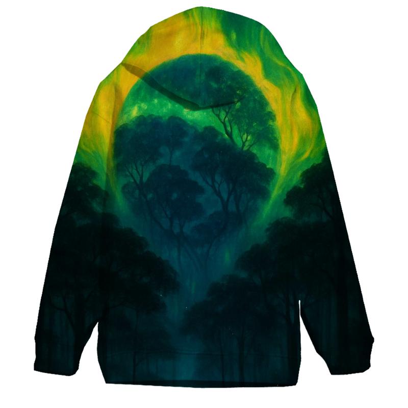 Brazilian Rainforest Flag Aurora lightweight hoodies