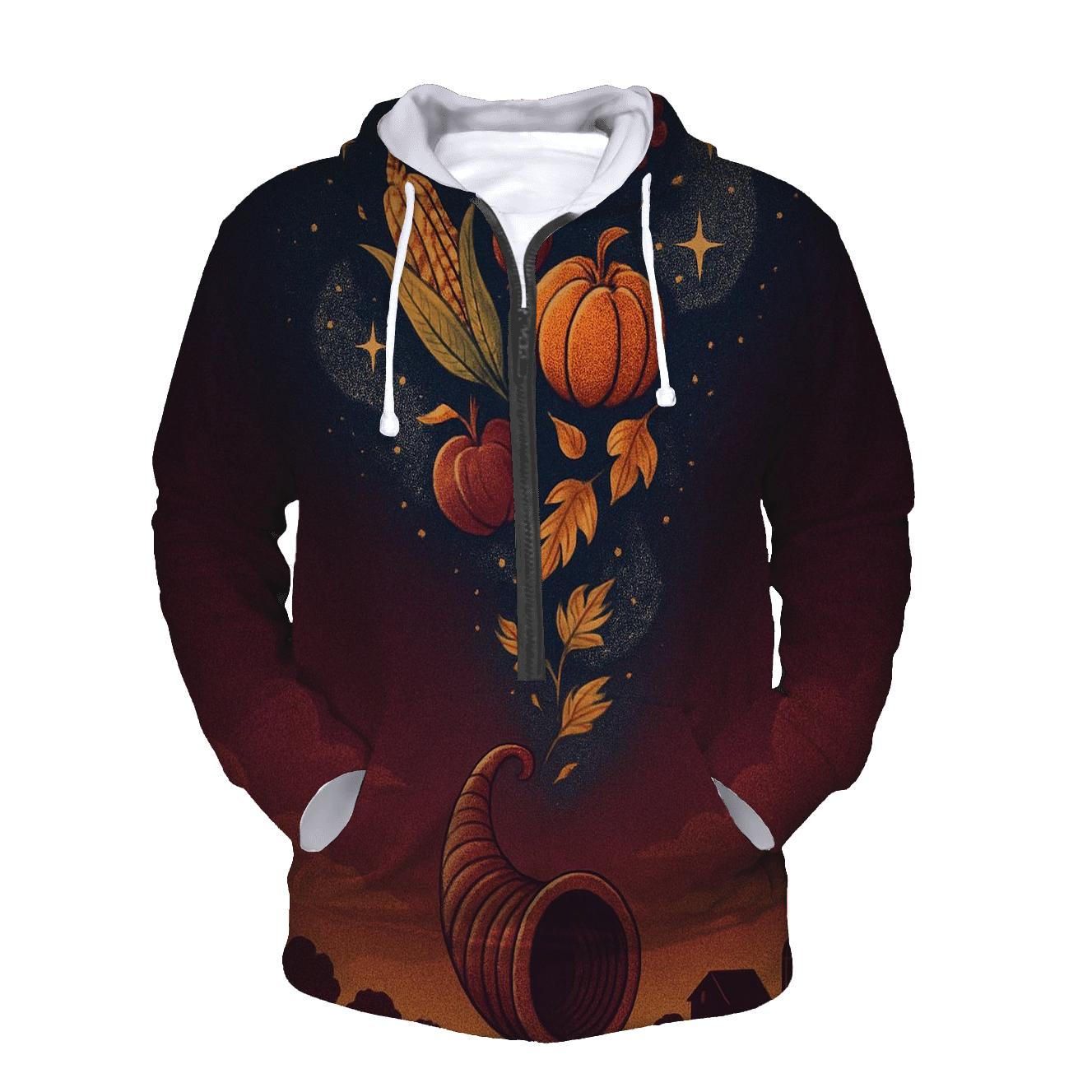 Celestial Cornucopia Spiral printed hoodies