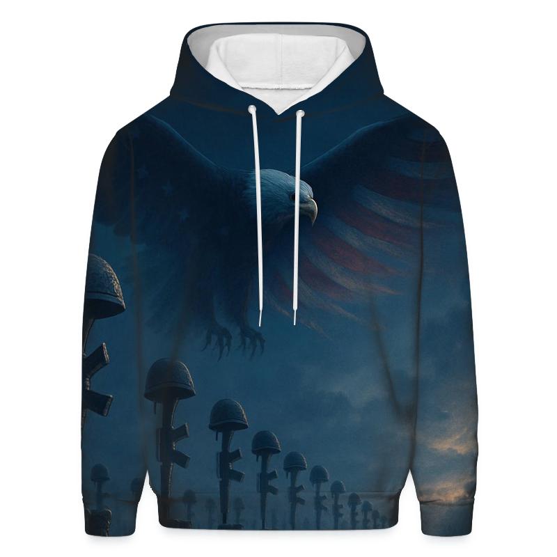 Eagle Watch Over Fallen Fields hoodie designs
