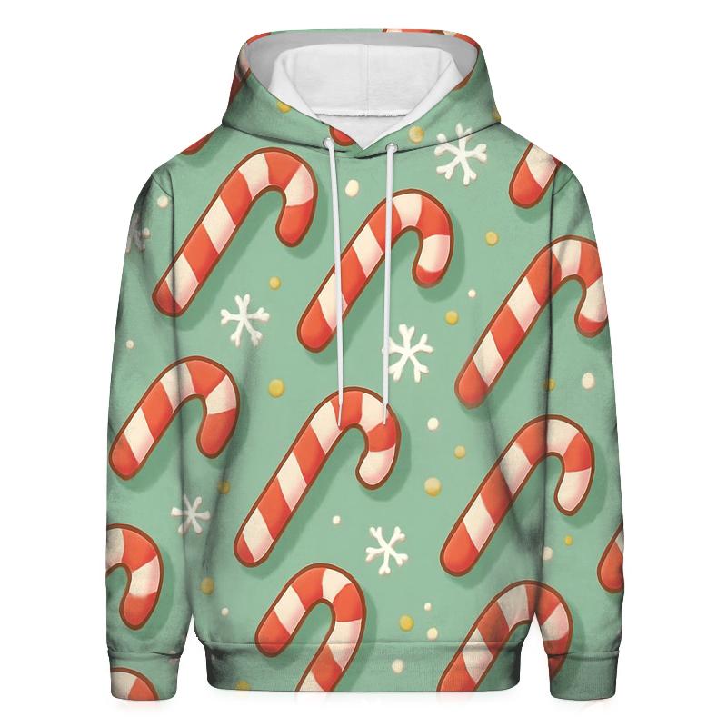 Candy Cane Diagonal Stripe Parade On Mint Green hoodie styles
