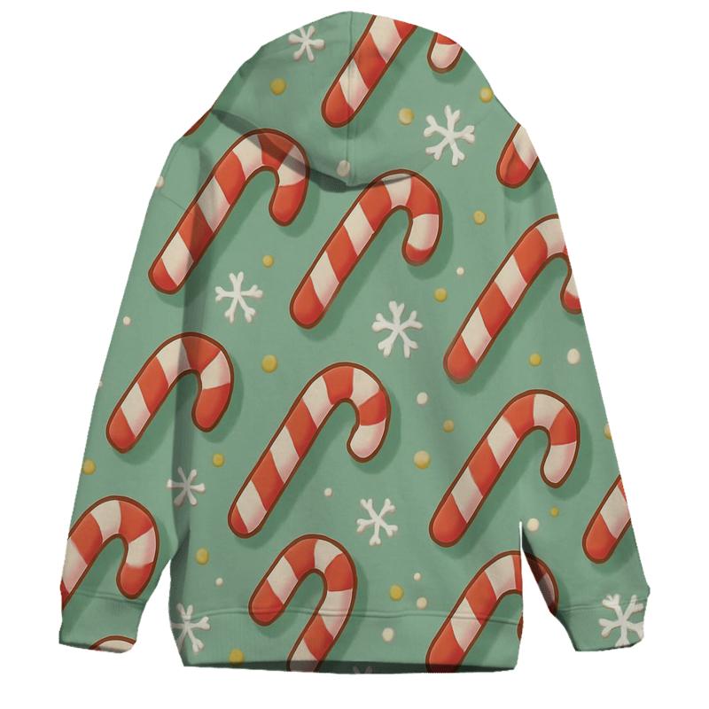 Candy Cane Diagonal Stripe Parade On Mint Green hoodie styles