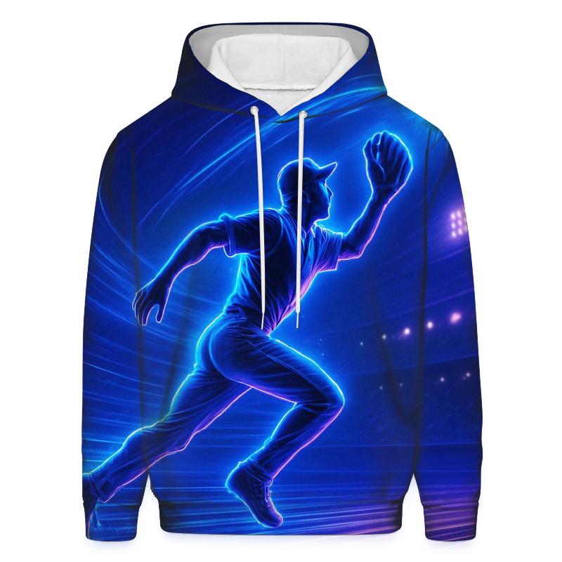 Neon Wave Outfield Dash graphic hoodies