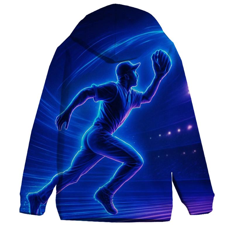 Neon Wave Outfield Dash graphic hoodies