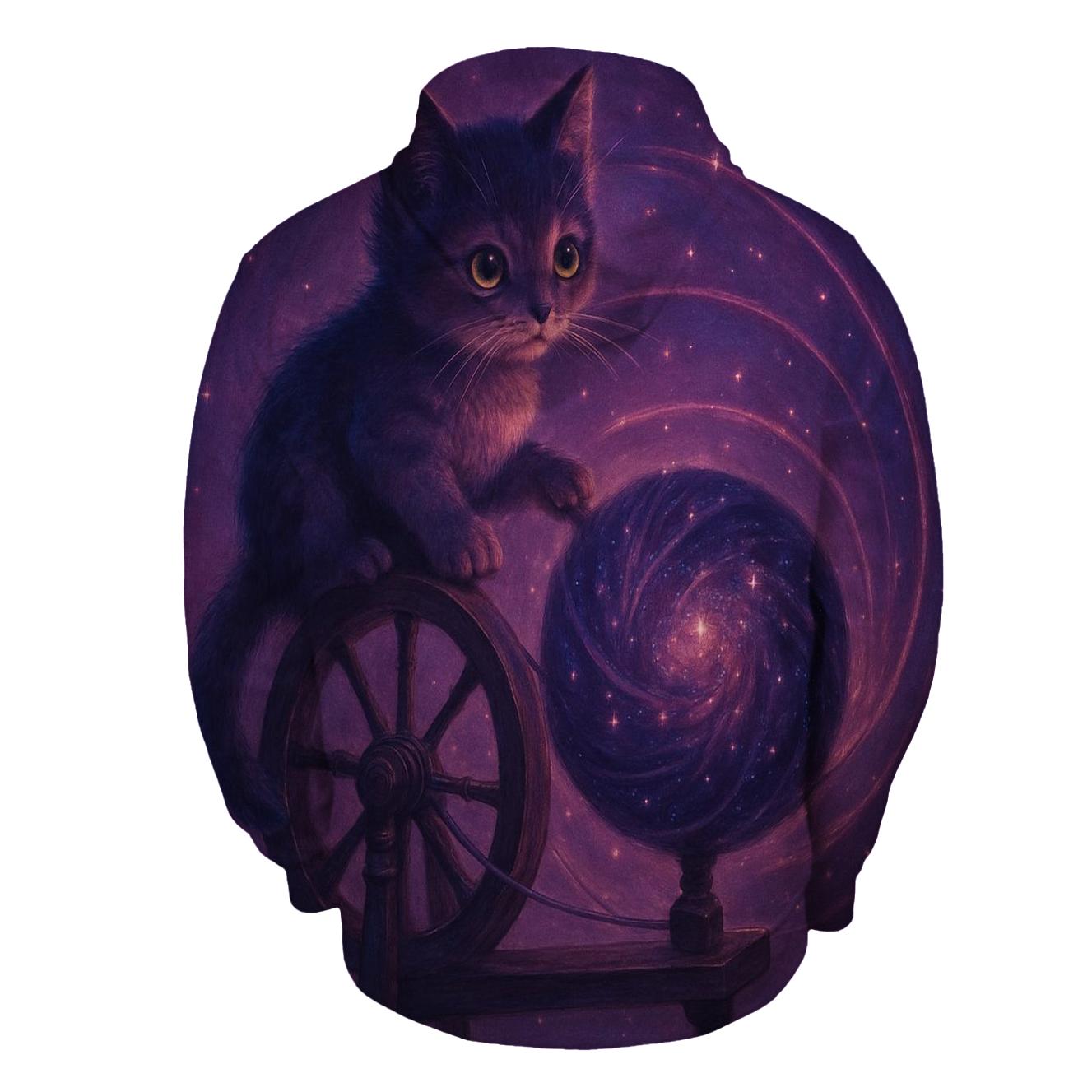 Galaxy Yarn Weaver Kitten designer hoodies