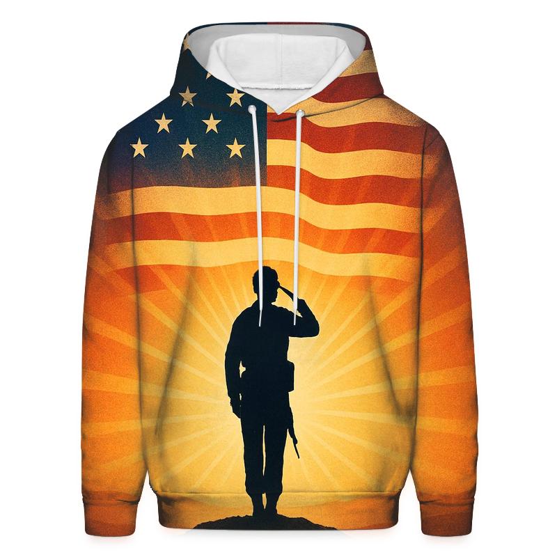Silent Salute At Dawn designer hoodies