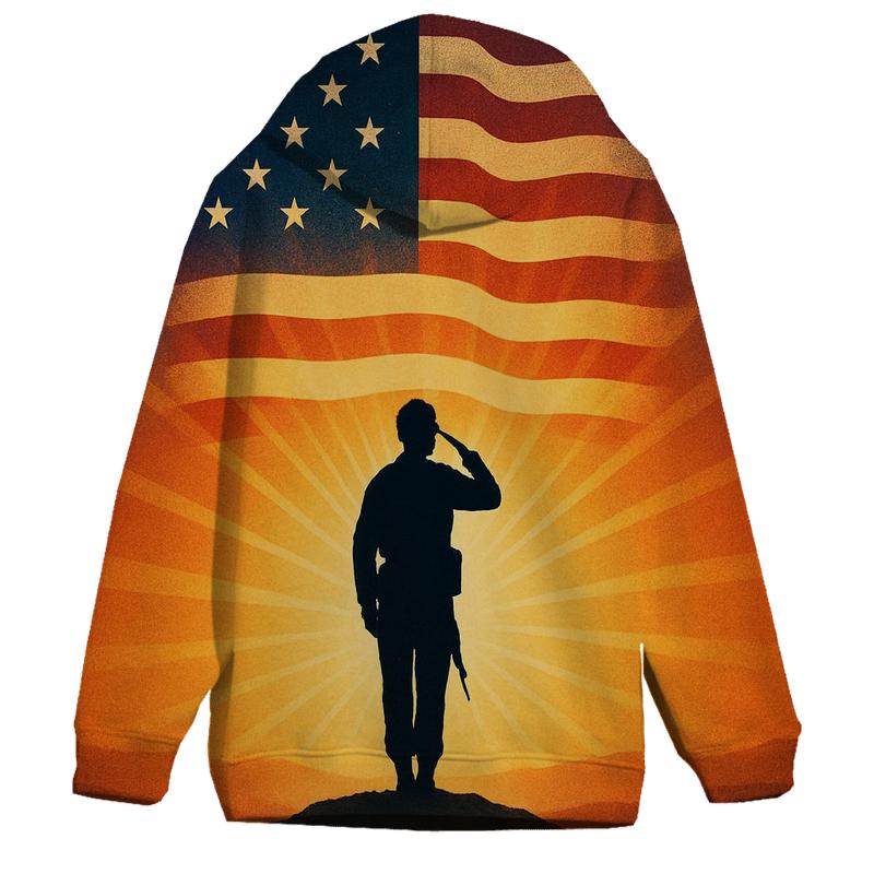 Silent Salute At Dawn designer hoodies