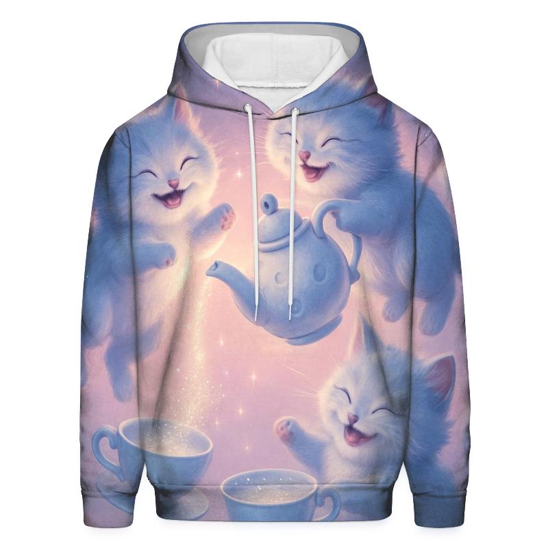 Celestial Tea Party Cats hoodie styles