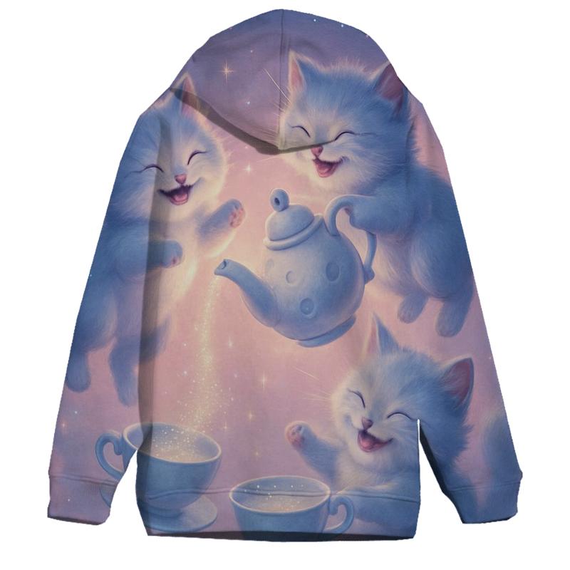 Celestial Tea Party Cats hoodie styles