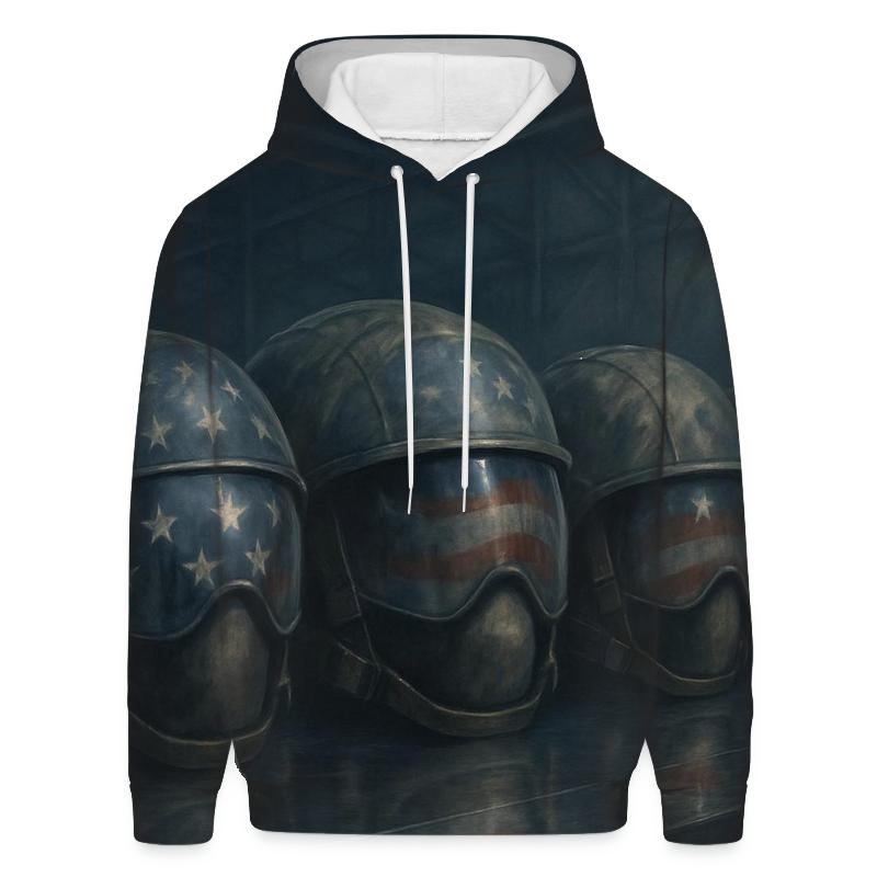 Stars Reflected In Battle Helmets hoodie designs