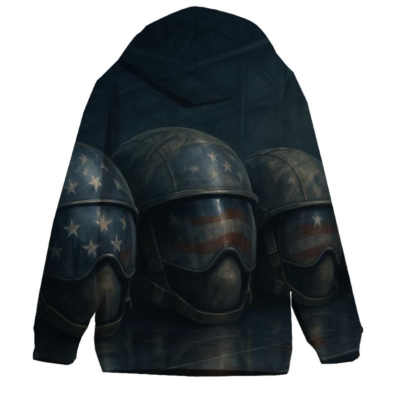 Stars Reflected In Battle Helmets hoodie designs