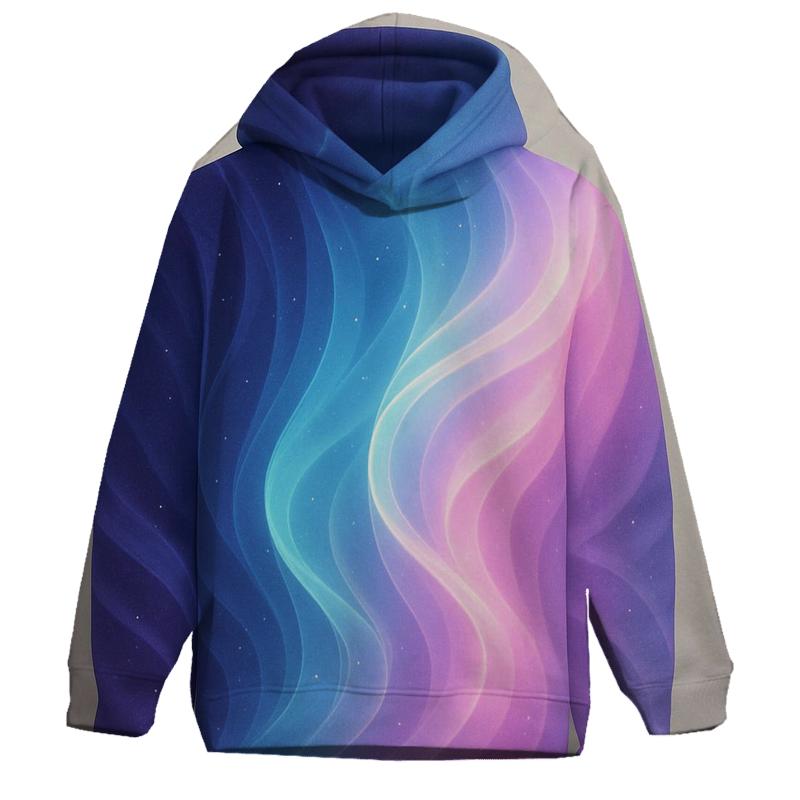 Celestial Tidal Gradient zip-up hoodies
