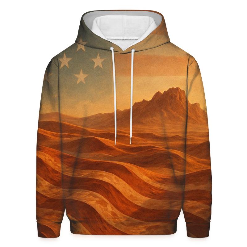 Desert Camo Stars And Stripes Mirage designer hoodies