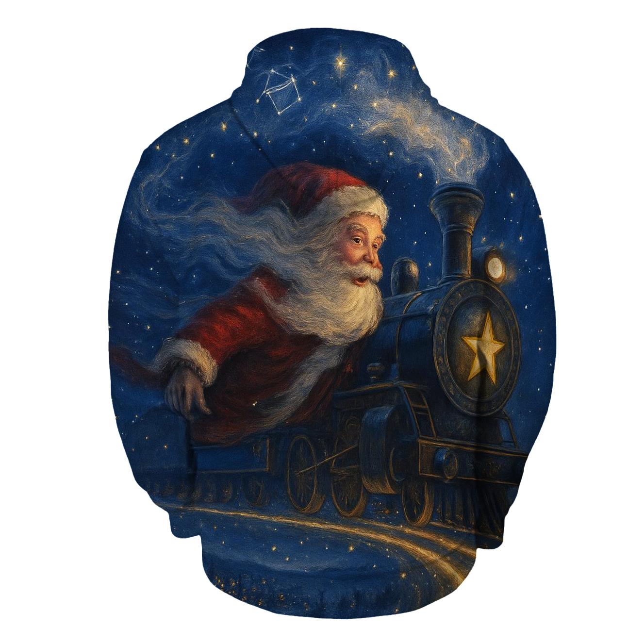 Galaxy Train Santa Express premium hoodies