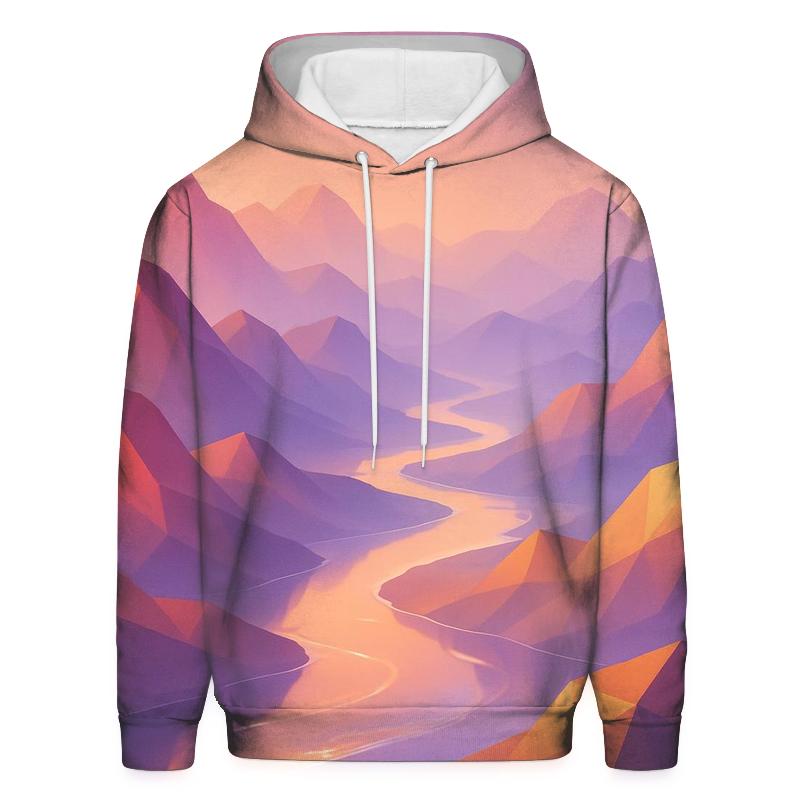 Prismatic Mirage Valley printed hoodies