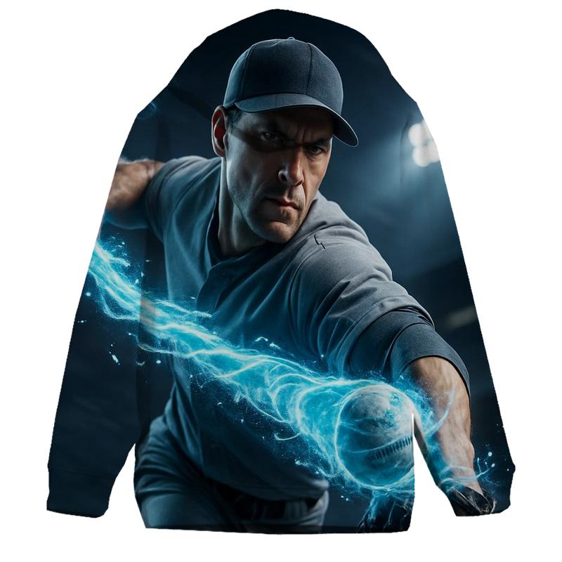 Icy Blue Strikeout Storm lightweight hoodies