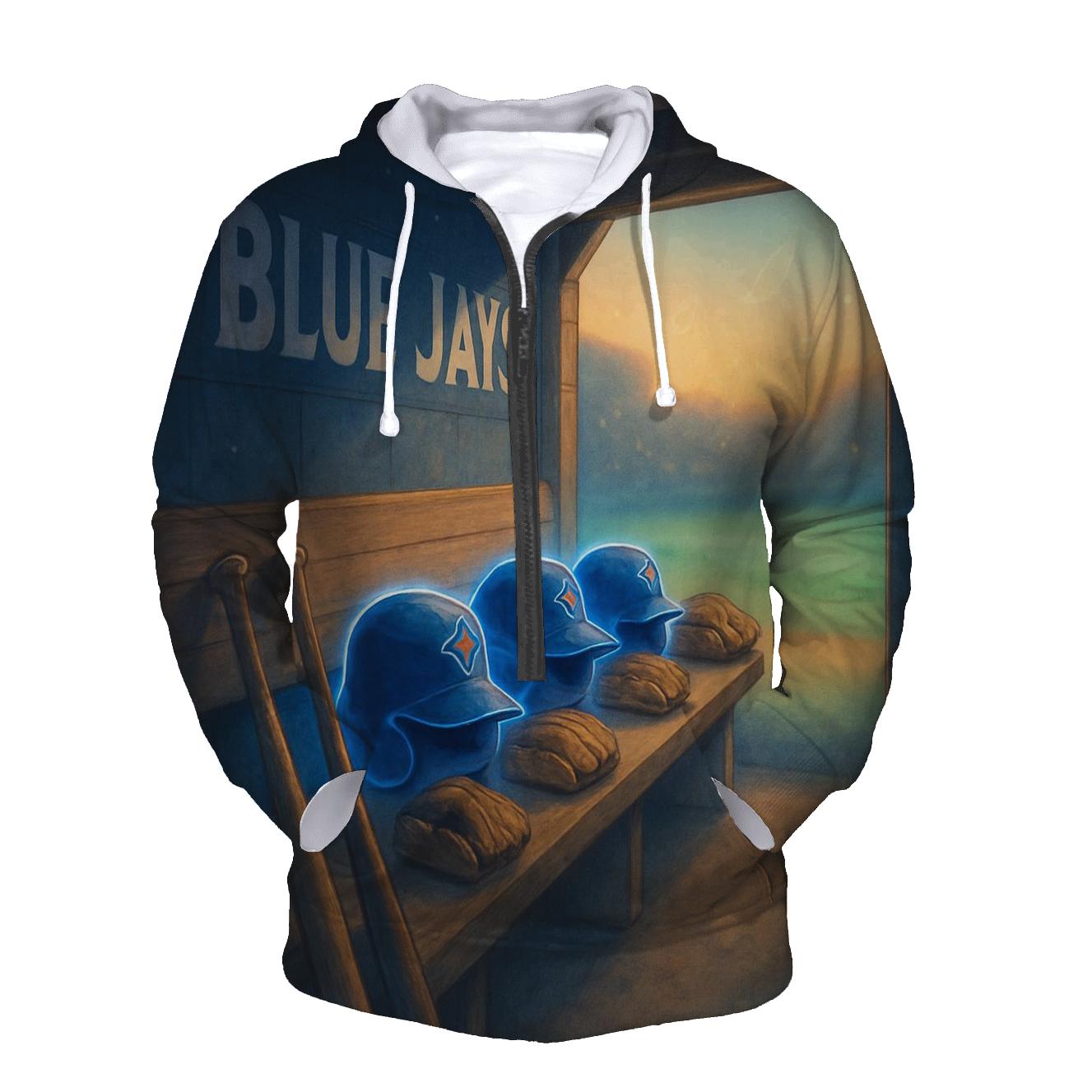 Luminous Dugout Blue Jays Collection embroidered hoodies
