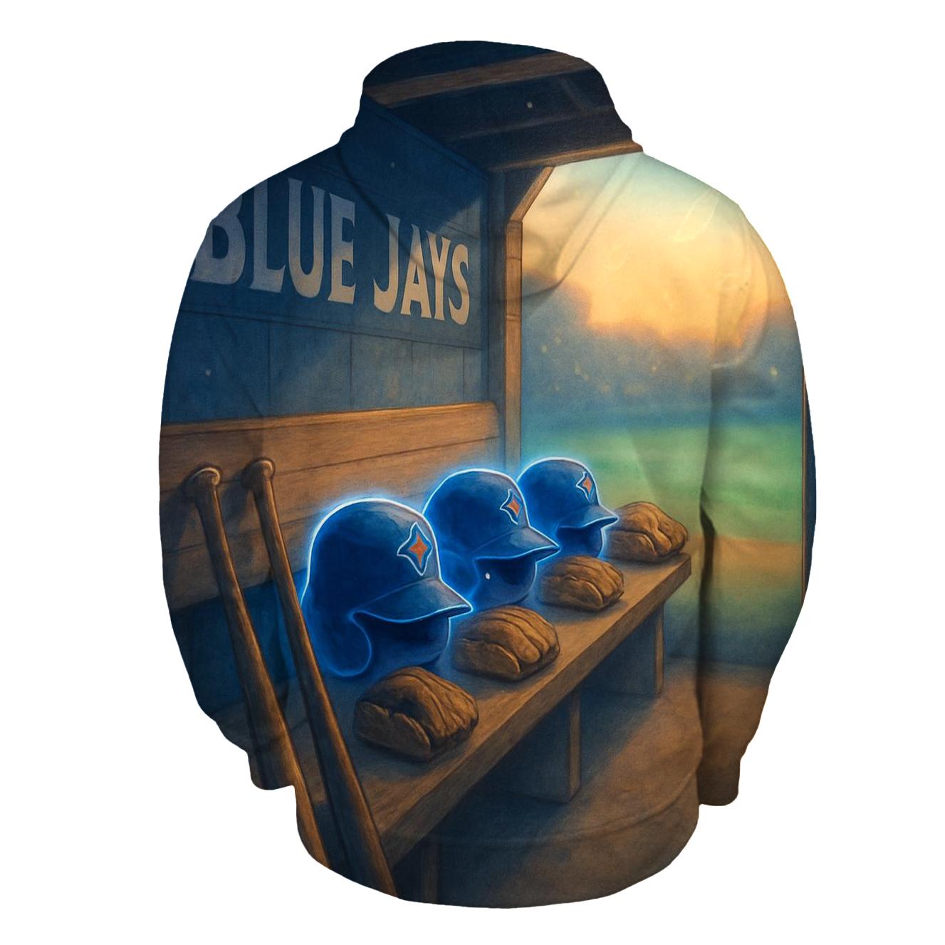 Luminous Dugout Blue Jays Collection embroidered hoodies
