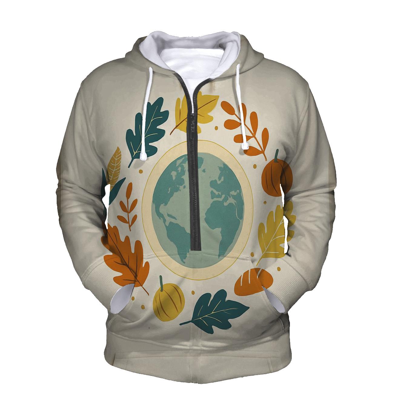 Thankful Leaves Around The World hoodies fashion