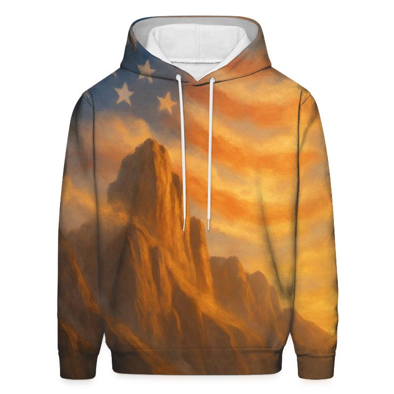 Mountain Ridge Banner Wind hoodie designs