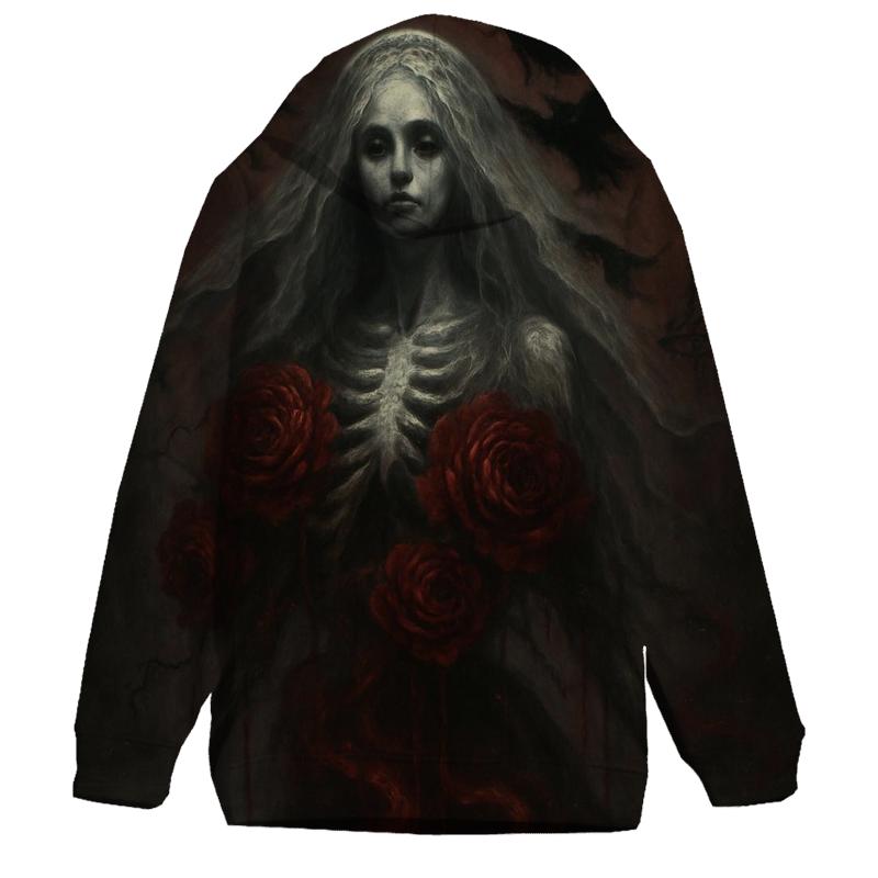 Roses Of The Abyssal Bride zip-up hoodies