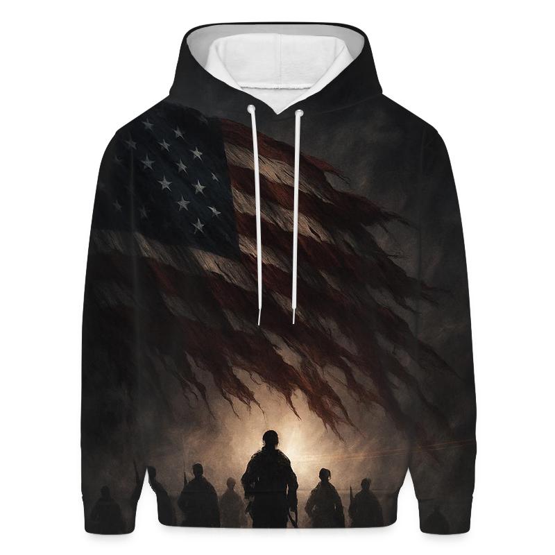 Rising From The Battlefield Smoke premium hoodies