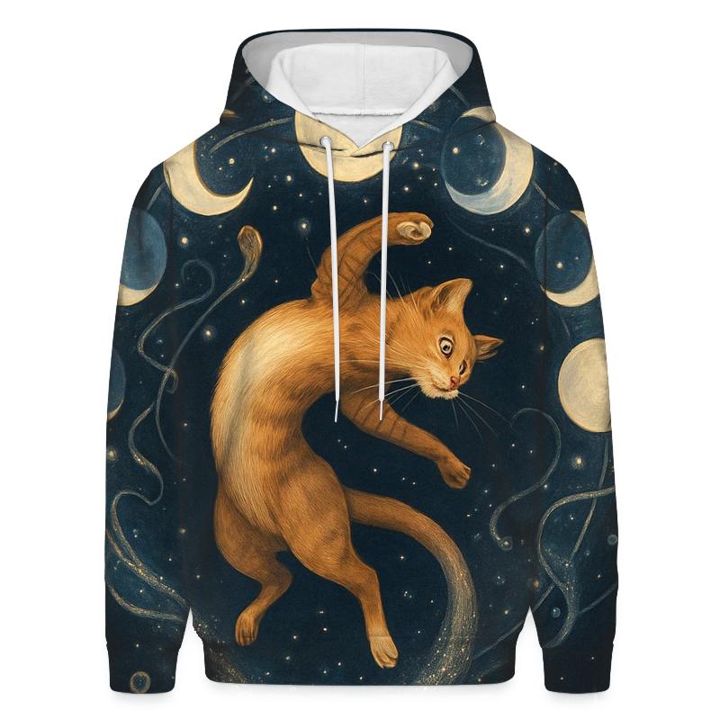 Lunar Circus Acrobat Cat premium hoodies