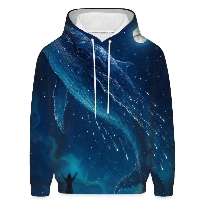 Celestial Whale Crossing hoodie styles