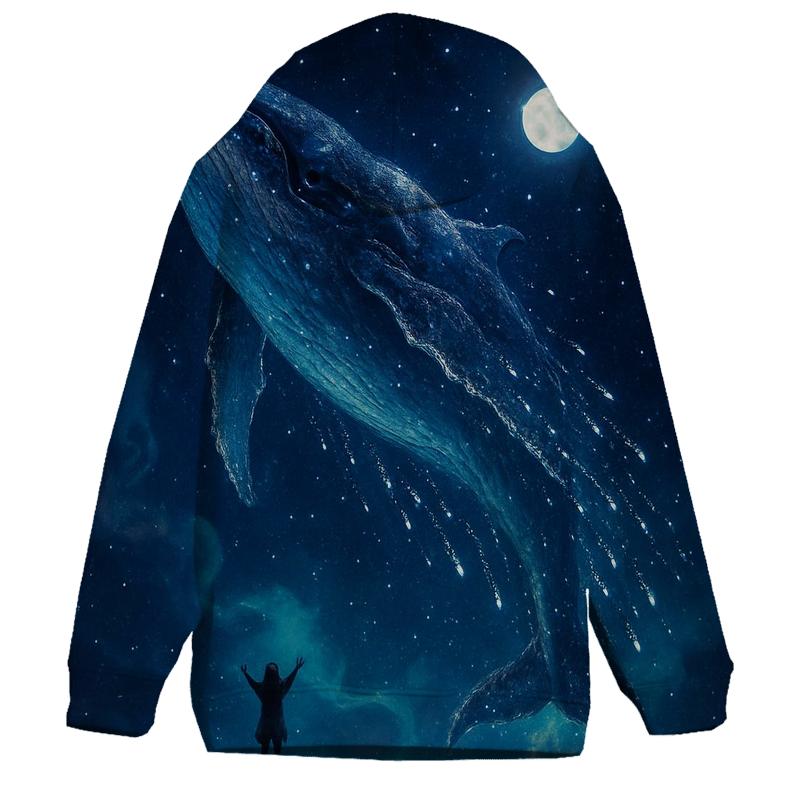 Celestial Whale Crossing hoodie styles