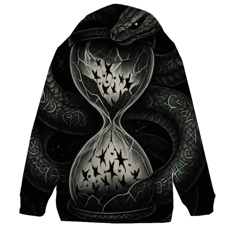 Serpent Of The Shattered Hourglass designer hoodies