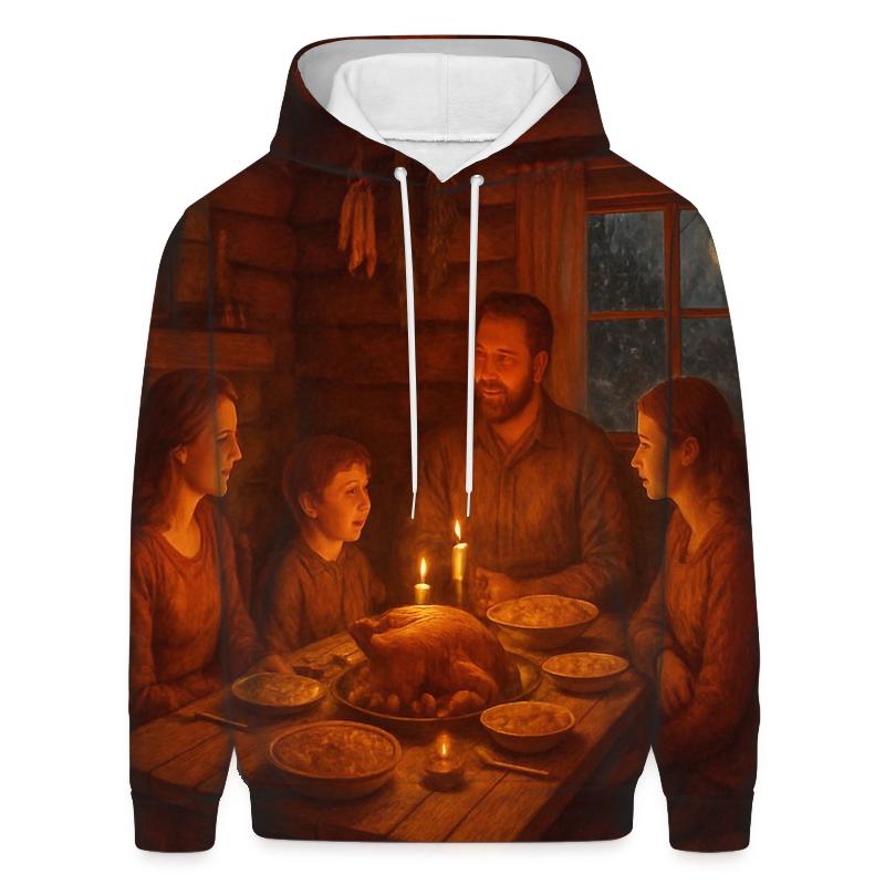 Cozy Cabin Gratitude Glow lightweight hoodies