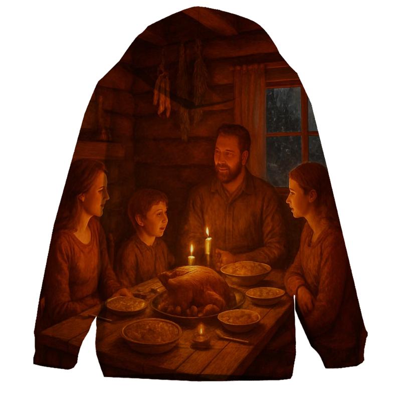 Cozy Cabin Gratitude Glow lightweight hoodies