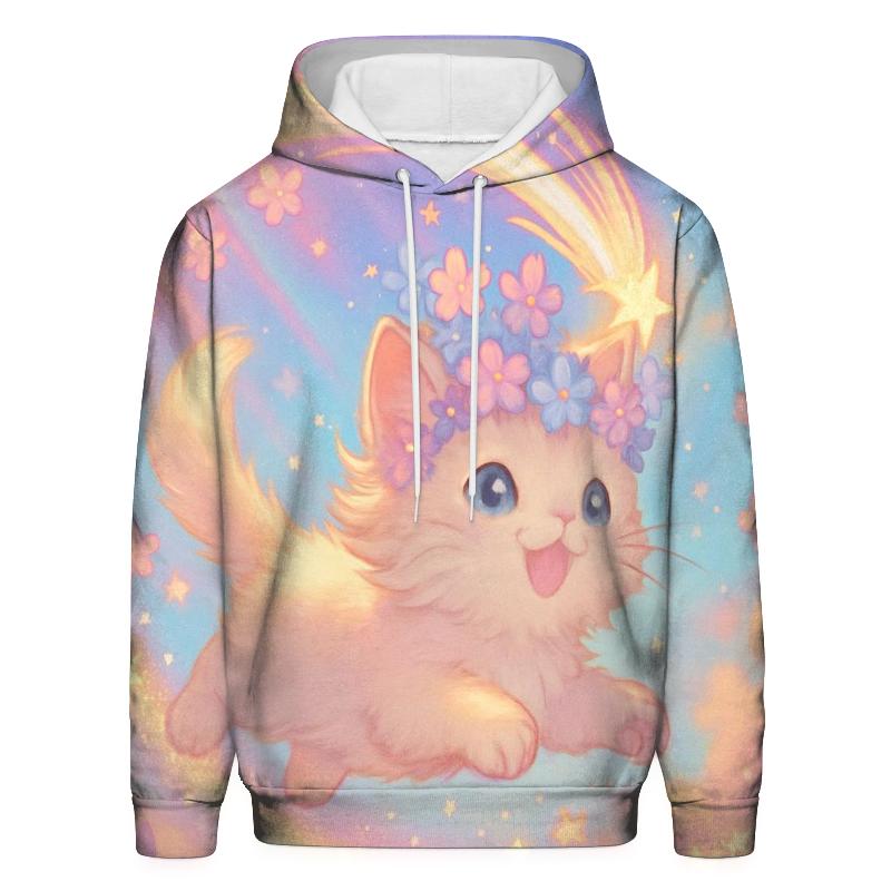 Flower Comet Crown Kitten hoodie styles