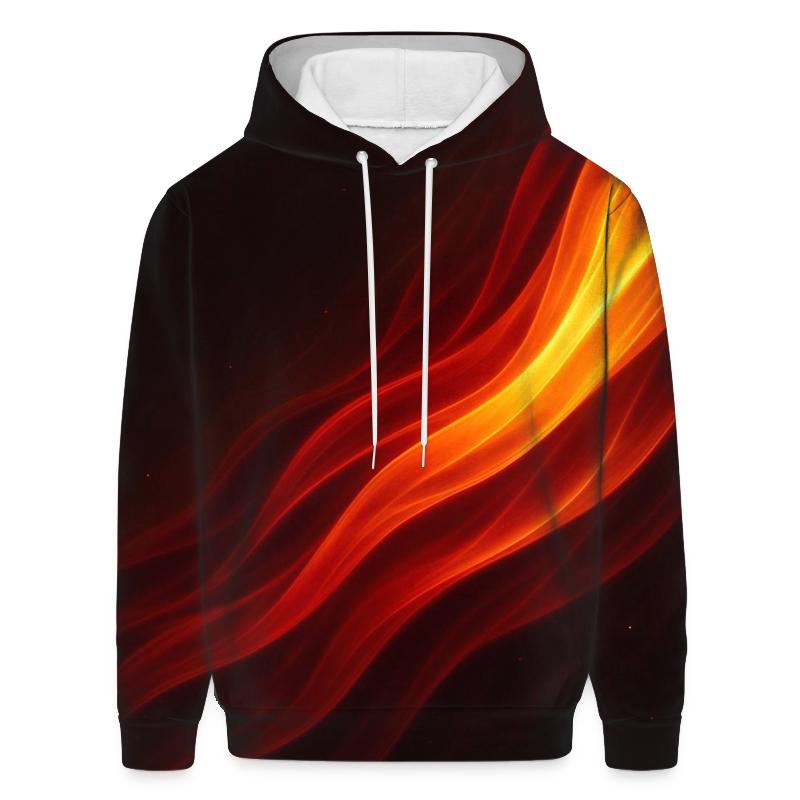 Solar Ember Waves printed hoodies