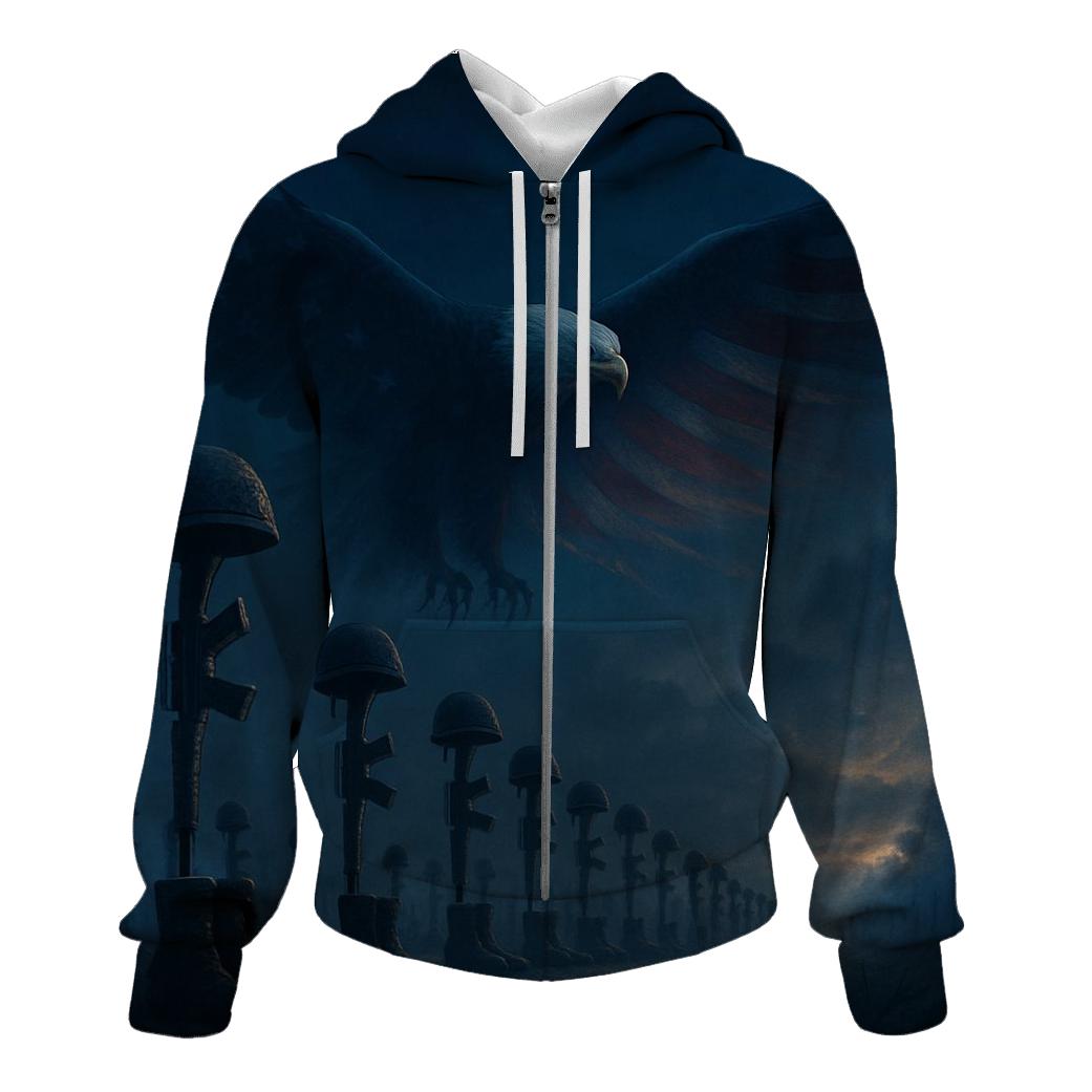 Eagle Watch Over Fallen Fields hoodies fashion