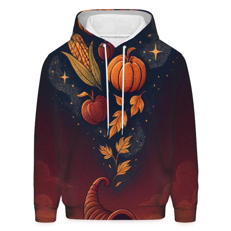 Celestial Cornucopia Spiral printed hoodies