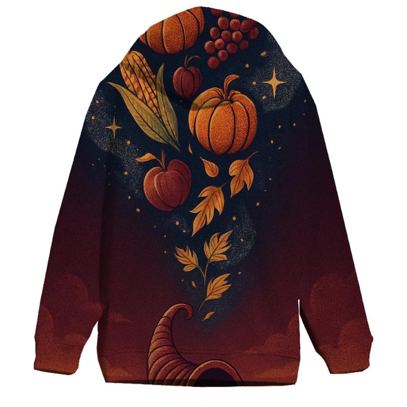 Celestial Cornucopia Spiral printed hoodies