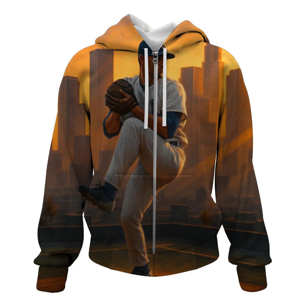 Sunset Windup Over Los Angeles premium hoodies