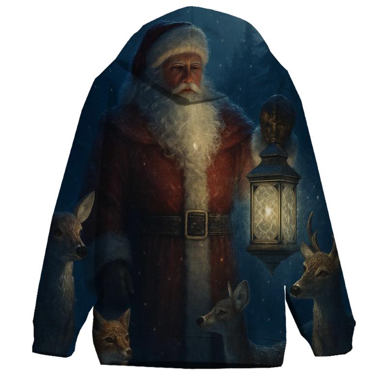 Midnight Forest Guardian Santa hoodies fashion