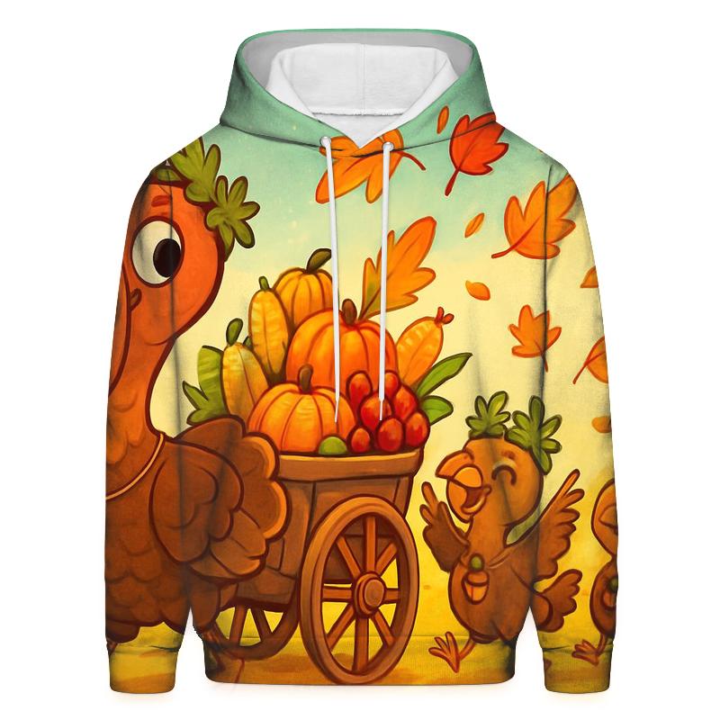 Turkey Family Harvest Parade graphic hoodies