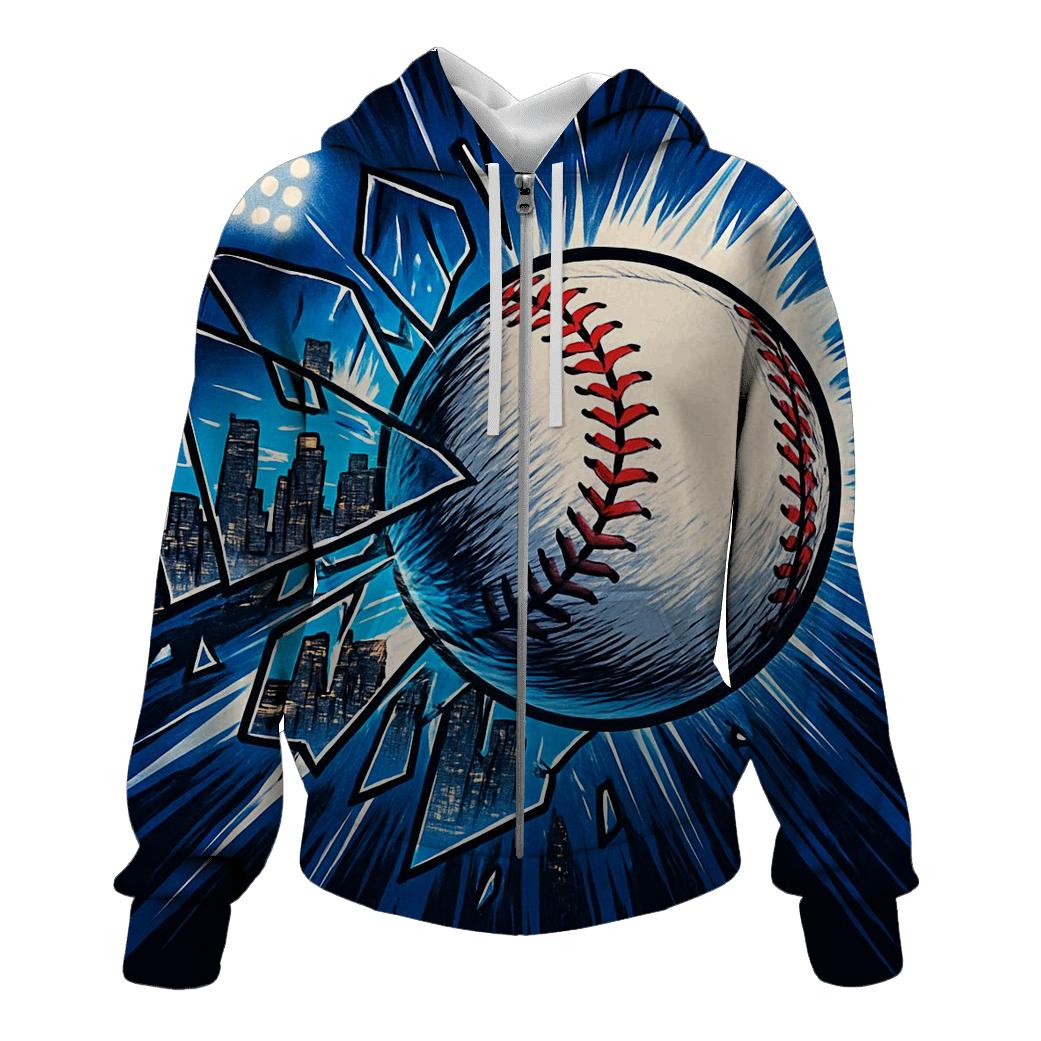 Skyline Shatter Home Run zip-up hoodies