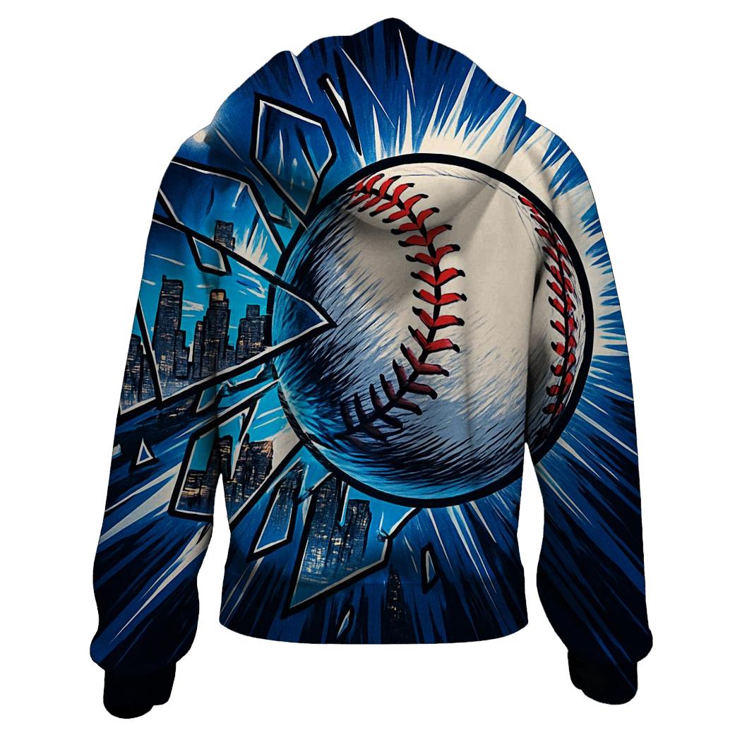 Skyline Shatter Home Run zip-up hoodies