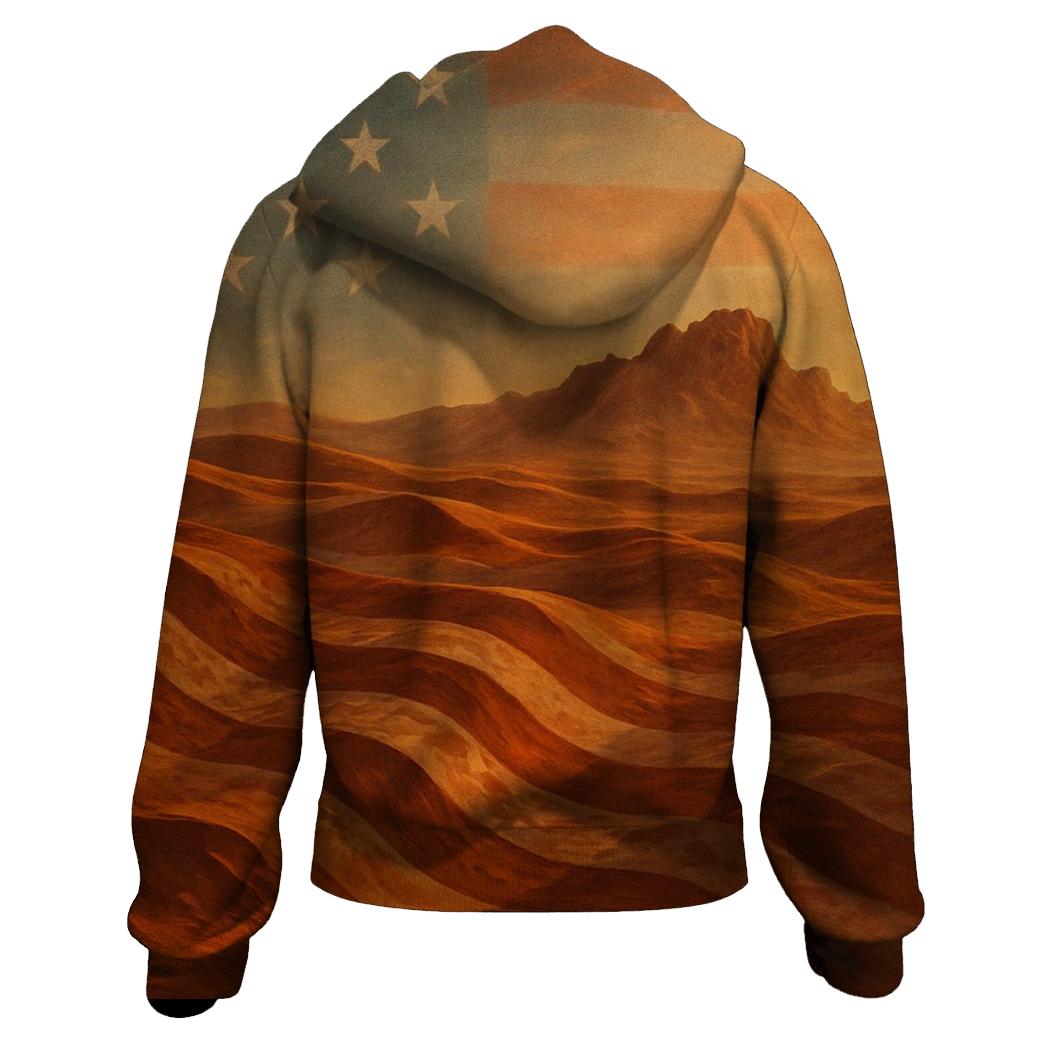 Desert Camo Stars And Stripes Mirage hoodie styles