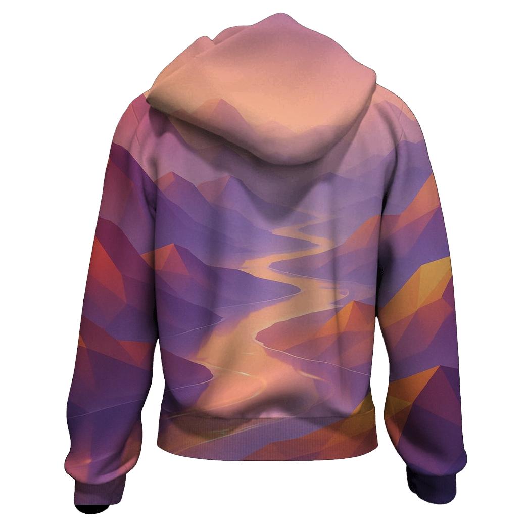 Prismatic Mirage Valley premium hoodies