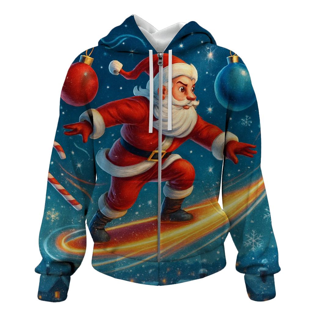 Midnight Santa Comet Ride heavyweight hoodies
